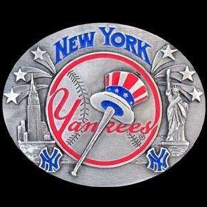  Pewter Belt Buckle   New York Yankees 