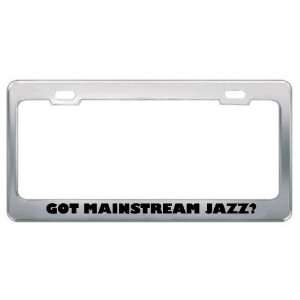  Mainstream Jazz? Music Musical Instrument Metal License Plate Frame 