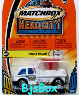 Matchbox Hero City #67 Police Radar White Command Post  