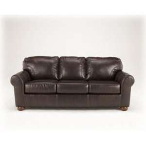  Contemporary Brown Leather Sofa Couch Furniture & Decor