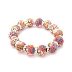  Macy Collection Retired Large Bead Bracelet with Swarovski 