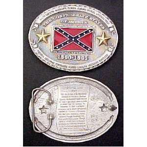 Civil War History Belt Buckle 