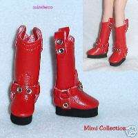 Blythe Dollfie plus Jenny Momoko Shoe Leather Boot Red  