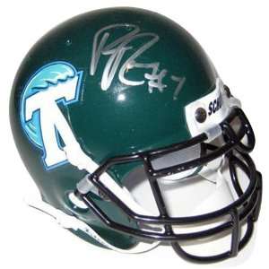 Patrick Ramsey Autographed Tulane Green Wave Authentic Mini Helmet