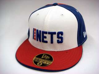 New Jersey Nets Navy White Red New Era Fitted Cap  
