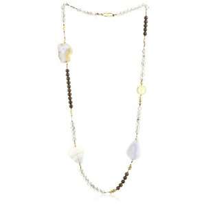  in2 design Helena Sky blue Agate Necklace: Jewelry