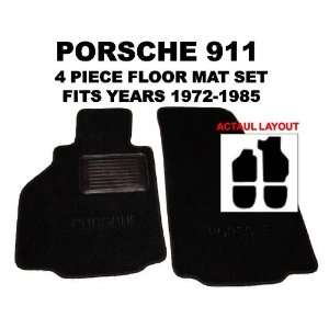 1972   1985 Porsche 911 OEM *BLACK* Floor Carpet Mats Matting (Two 