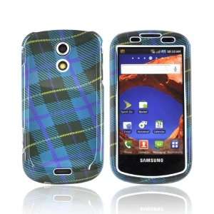    For Samsung Epic 4G Hard Case Cover BLUE PURPLE PLAID Electronics