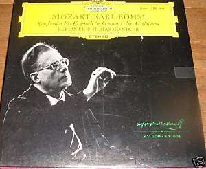 Karl Bohm Mozart Symphony 40 41 Jupiter LP DGG EX  