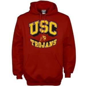 Russell USC Trojans Cardinal Pop Arch Hoody Sweatshirt:  