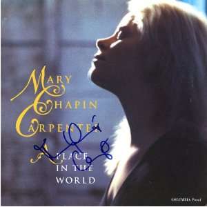 Mary Chapin Carpenter A Place In The World Autographed 12x12 Album 