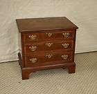 furniture company banded mahogany chippendale nighstand bedside chest 