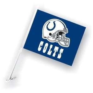   Colts NFL Car Flag W/Wall Bracket Set Of 2: Sports & Outdoors