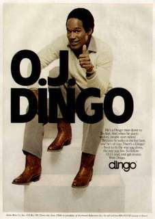 HES GOT THREE LEGS!! O.J. SIMPSON APPEARS IN 1981 DINGO COWBOY BOOTS 