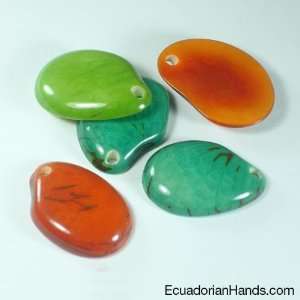  Slice Tagua Bead Premium: Arts, Crafts & Sewing