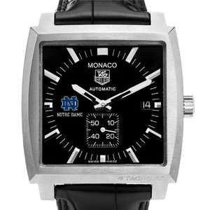   of Notre Dame TAG Heuer Watch   Mens Monaco Watch: Sports & Outdoors