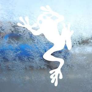  FROG FROGGY TODD TADD POLE White Decal Window White 