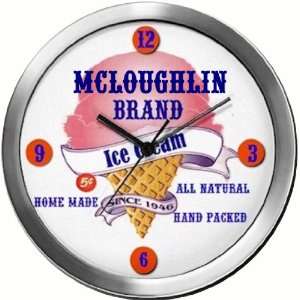  MCLOUGHLIN 14 Inch Ice Cream Metal Clock Quartz Movement 