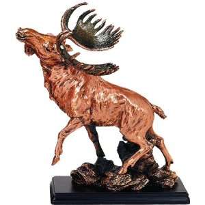 Moose Statue   Copper Finish 