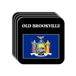 US State Flag   OLD BROOKVILLE, New York (NY) Set of 4 Mini Mousepad 