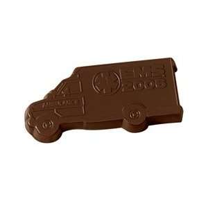  1117G    1 oz. Custom Chocolate Ambulance Cutout Ambulance 