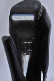   Glossy DOUBLE PLATFORM High Heel Pump Open Toe Bow Shoe 8 38  