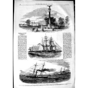  1850 SHIP PACQUETE SANTOS RICHARDSON SLAVER PLUTO