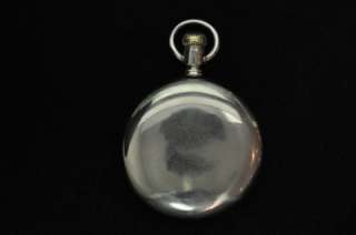   SIZE ILLINOIS 21J A. LINCOLN SWING OUT POCKET WATCH GOTHIC DIAL  