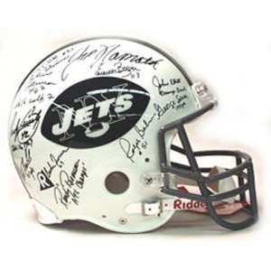 New York Jets 1969 Super Bowl Team Autographed Throwback Authentic 