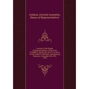 Journal of the House of Representatives of the state of Indiana 