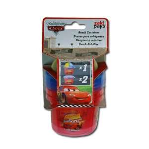   Cars McQueen 3 Piece Set Snack N Store Food Storage Container: Baby