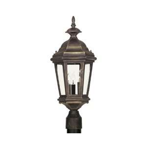  Post Mounted Sherlock Lantern, Black