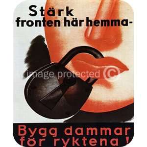   Fronten Hemma Swedish Vintage WW2 Military MOUSE PAD