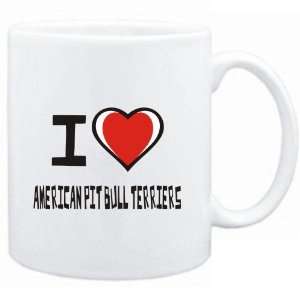  Mug White I love American Pit Bull Terriers  Dogs: Sports & Outdoors
