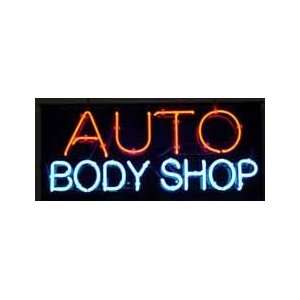  Auto Body Shop Neon Sign 13 x 30: Home Improvement