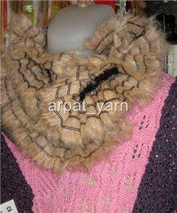 Lana Gatto Virginia 2superwide Tassel Ruffle Ribbon Scarf Knitting 