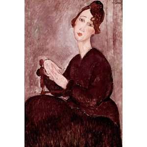  Amedeo Modigliani: 24W by 36H : Madame Didie CANVAS Edge 