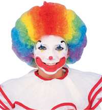 Multi Color Clown Costume Wig   Clown Costume Accessori  