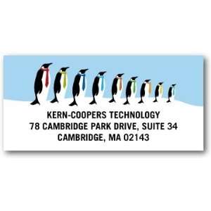  Business Holiday Address Labels   Penguin Suits By Hello 