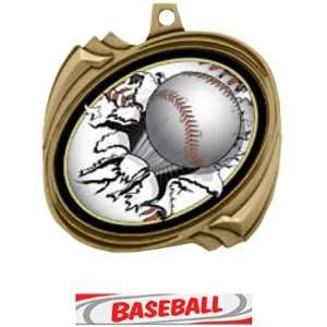  Hasty Awards Custom Baseball Bust Out Insert Medals GOLD 