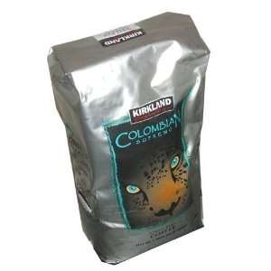 Kirkland Signature Colombian Supremo Whole Bean Coffee  2lb (32oz) Bag 