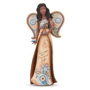 Pavilion Gift Company Perfectly Paisley 7 1/2 Inch EBN Angel with 