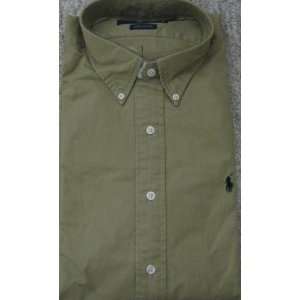   Ralph Lauren (Polo) Khaki Button Down Shirt   Size XL: Everything Else