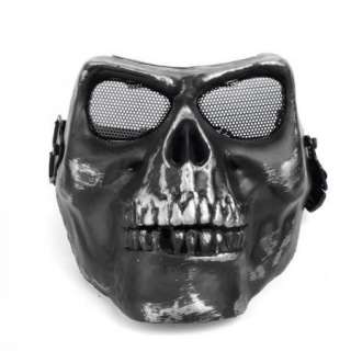 Protective Full Face Skull Skeleton Mask mesh goggles  