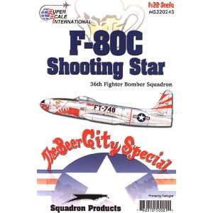    F 80 C Shooting Star: 36th FBS Korea (1/32 decals): Toys & Games