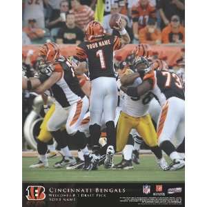    Personalized Cincinnati Bengals QB Hero Print: Sports & Outdoors
