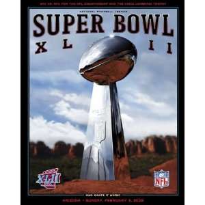  Official Super Bowl XLII Game Program: Sports & Outdoors