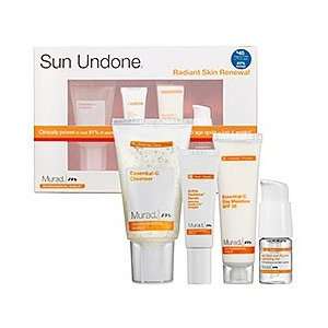 Murad Sun Undone Radiant Skin Renewal Kit 4 Pc Essencial C Cleanser 1 