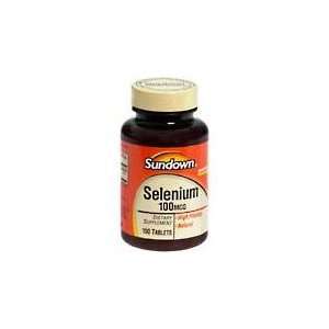  Sundown Selenium 100 mcg Tabs, 100 ct: Health & Personal 