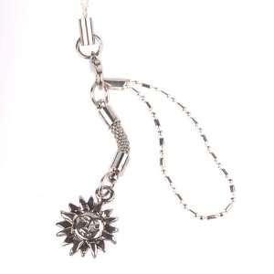   Cellular Phone Charm   Solar Sun   Silver: Cell Phones & Accessories